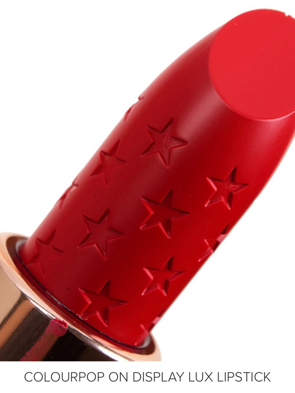 ColourPop Red Star-Embossed Luxe Lipstick
